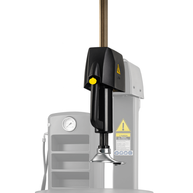 Monty 3550EM Tilt-Tower Tire Changer w/ Bead Assist  Arm View