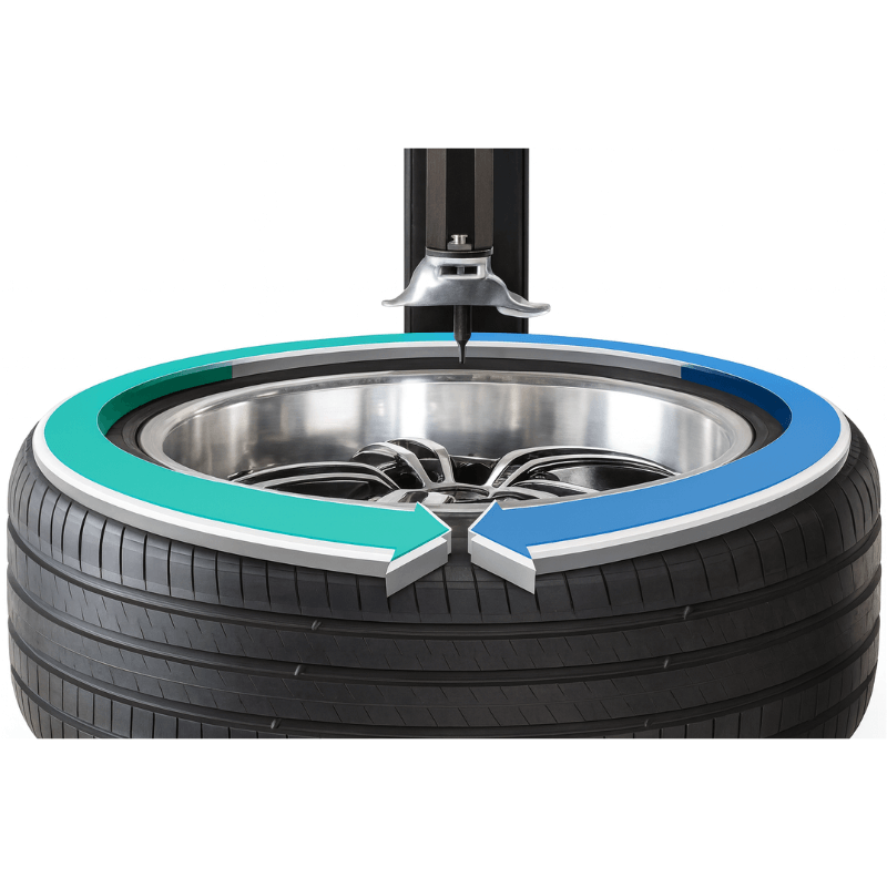 Monty 3550EM Tilt-Tower Tire Changer w/ Bead Assist Smart Speed View