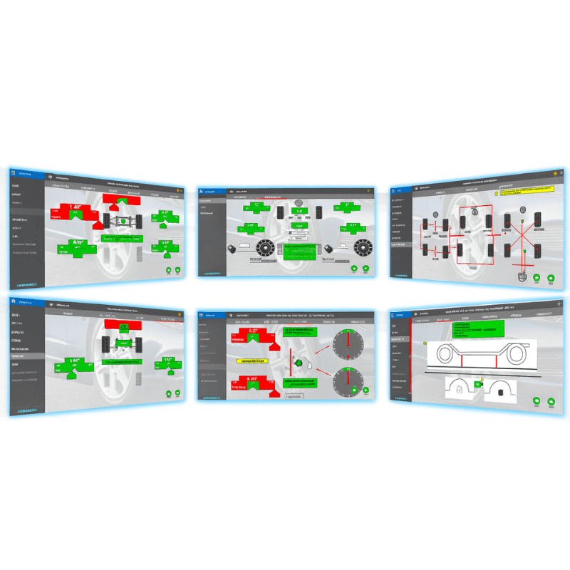Hofmann Geoliner 678 Imaging Wheel Aligner Advance Adjustment View
