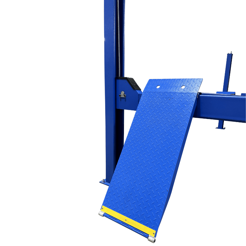 FP14KC-X 14,000 lb 4 Post Car Lift Ramp View