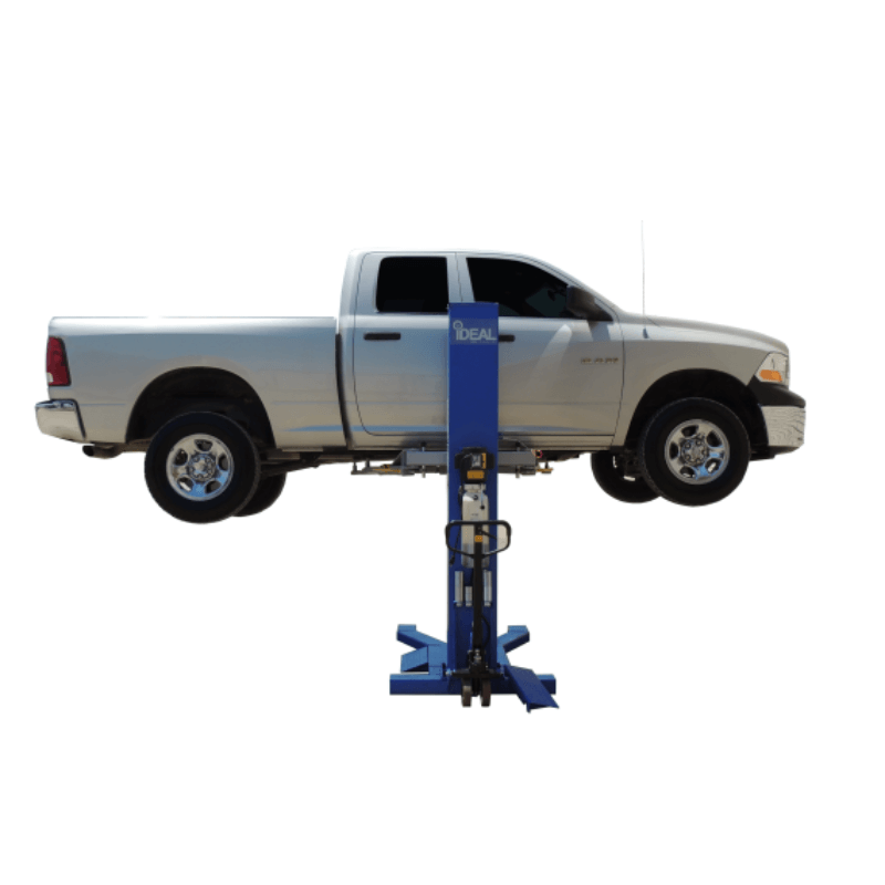 MSC-6KLP 6,000lb Single Post Car Lift - Portable Side View