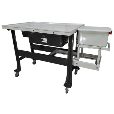 Ideal PTDT-PW-1000-BLK Premium Tear Down Table Front View with Washer