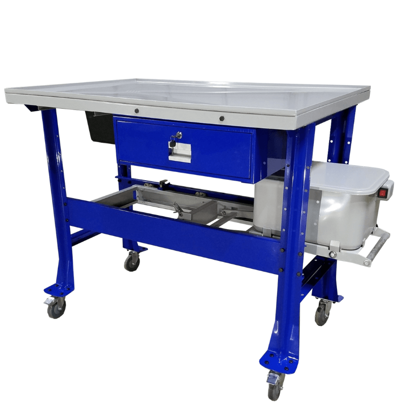 Ideal PTDT-PW-1000 Premium Tear Down Table with 3.5G Parts Washer Front View