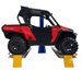 SC-2K-UTV-X 2,000lb Mower Lift Single Column Full Side View on Car