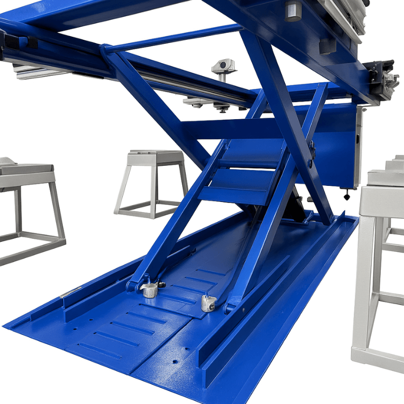 FR-55 Scissor Frame Rack Lower Part View
