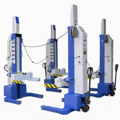 Ideal MSC-13K-B-452, 13,000lb Mobile Column Lift (4-pack) ALI Certified