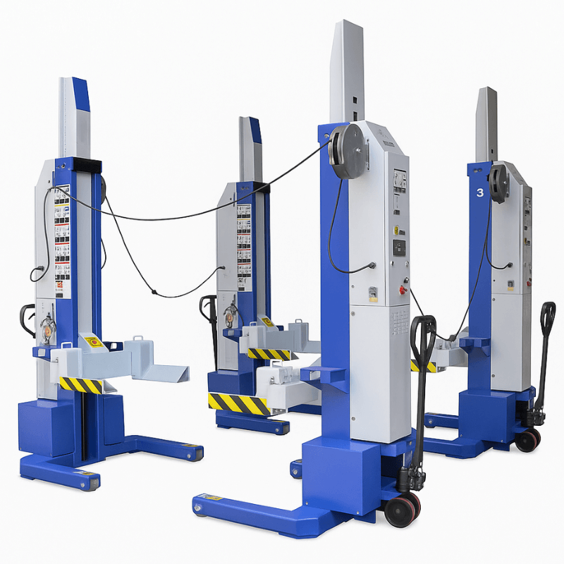 Ideal MSC-13K-B-452, 13,000lb Mobile Column Lift (4-pack) ALI Certified