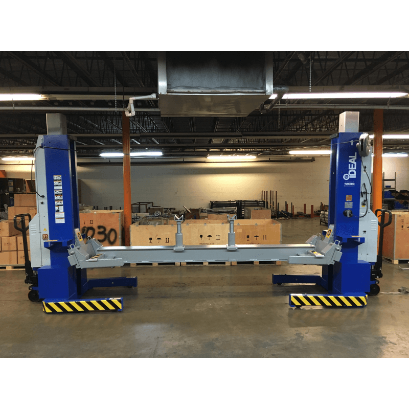 MSC-18K-X-6108 18,000lb Mobile Column Lift (6-Pack) ALI Certified Side View with 2 post