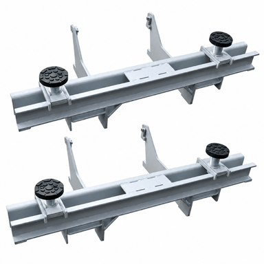 Ideal MSC13KB-LTVAK Light Truck Vehicle Adapter Kit (Set of 2) Attached to the Beam View