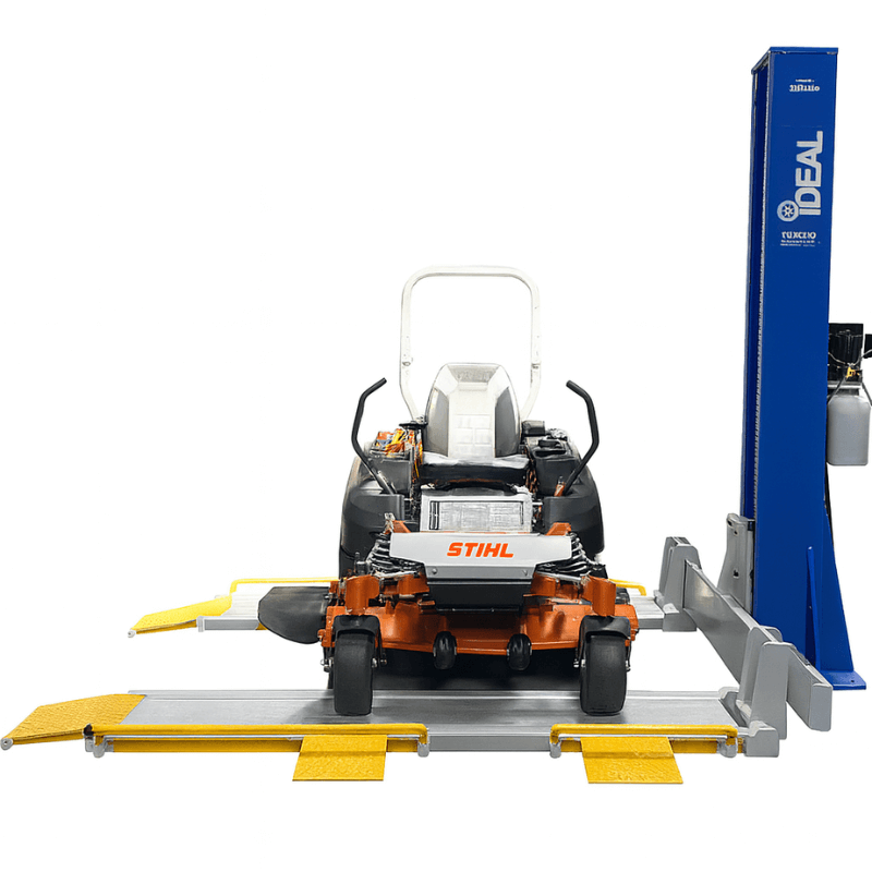 SC-2K-UTV-X 2,000lb Mower Lift Single Column Side View