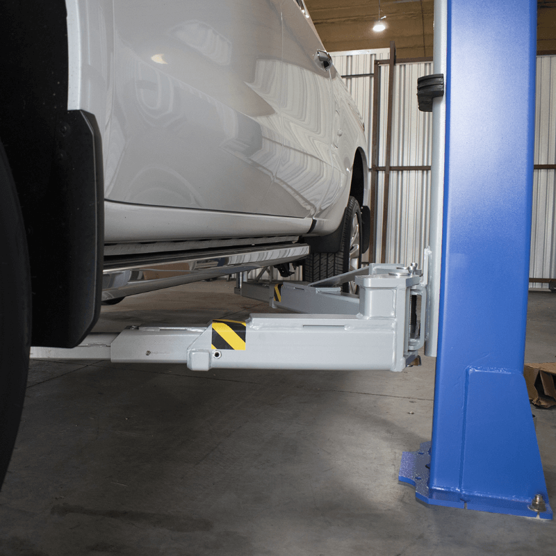 Ideal TP10KAC-DX 2 Post Car Lift - Raising view