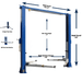 2 Post Car Lift TP10KAC-DX with measurements view