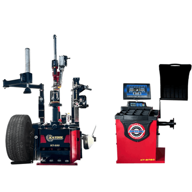 KATOOL KT-T880 Center Post Tire Changer + KT-B750 Wheel Balancer Combo View