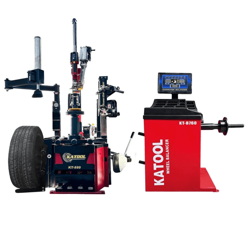 KATOOL KT-T880 Center Post Tire Changer + KT-B760 Wheel Balancer Combo