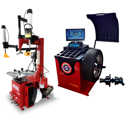 T830 Tire Changer and B750 Wheel Balancer by Katool - Front View