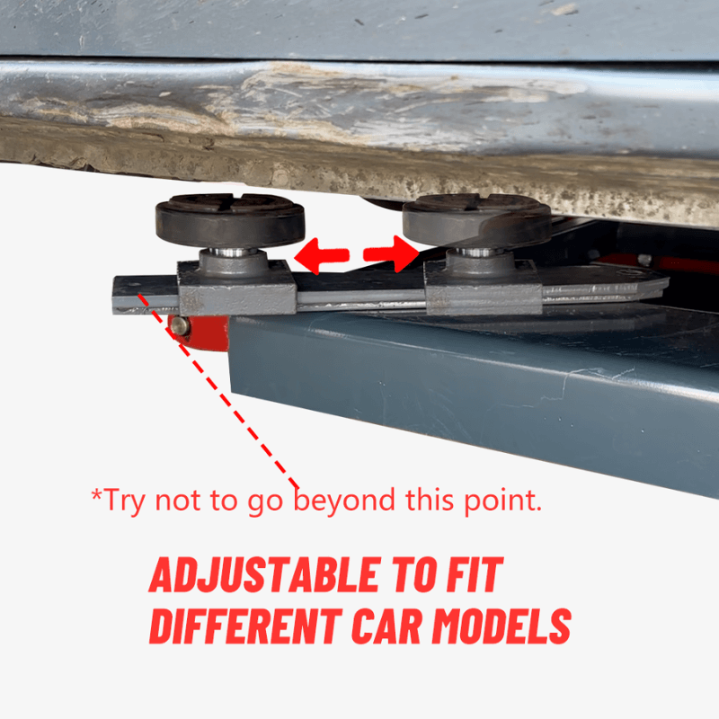 AK-X66 6000LB Portable Mid Rise Scissor Lift by Katool Rubber Adapter