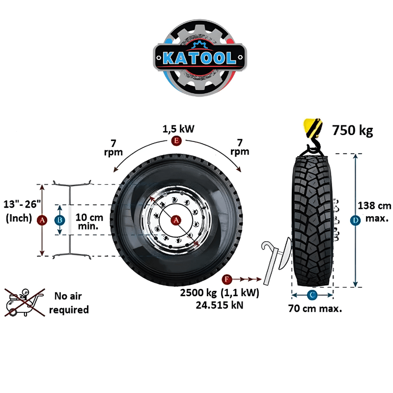 Katool KT-308 Tire Specs View