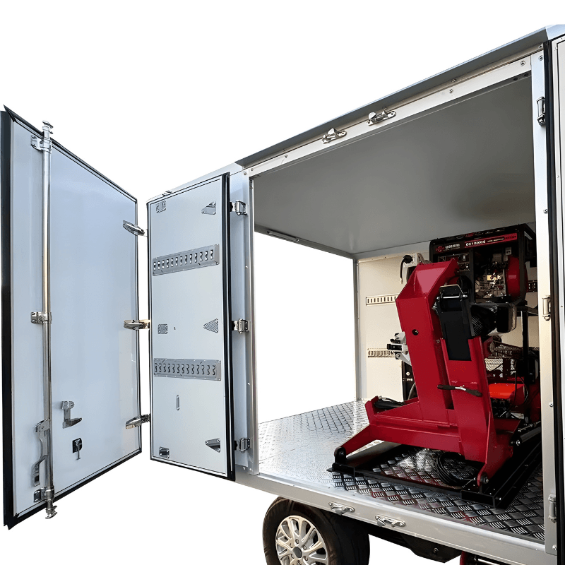 KT-308 Mobile Tire Changer Back Car View