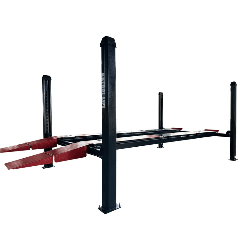 Katool KT-4H120X 12,000 lbs Heavy Duty 4 Post Lift Side View 