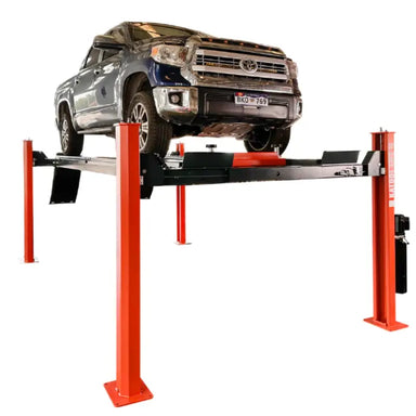 KT-4H150, 4 Post Alignment Lift 15,000 lb - Rolling Jack Included by Katool with Car View