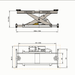 7000 lbs. Lifting Capacity Rolling Jack Katool KT-RJ70 Diagram View