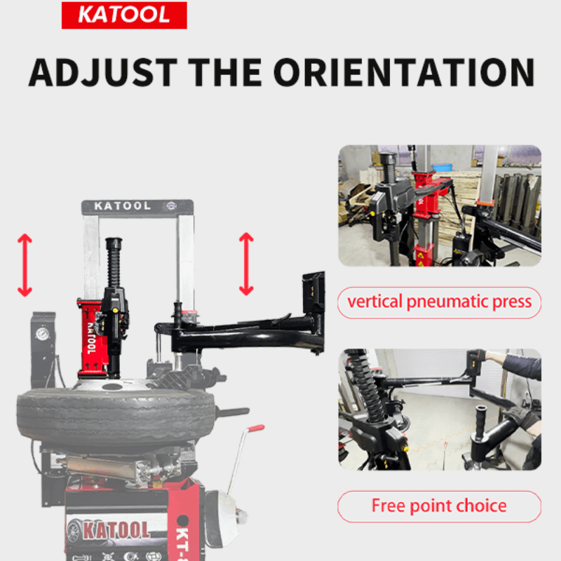 Vertical Press Tire Changer Machine Katool KT-T855 Adjustment View