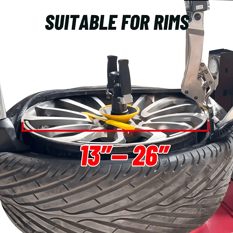 KT-T880 Tire Changer Rim Dimension View