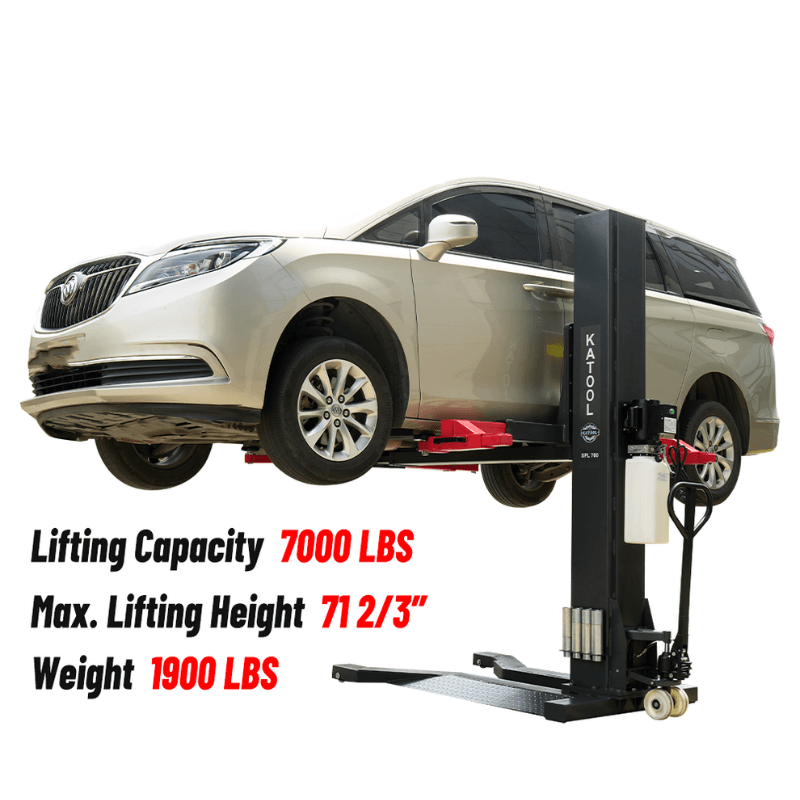 7000 LB Single Post Lift Katool SPL 700 Features View