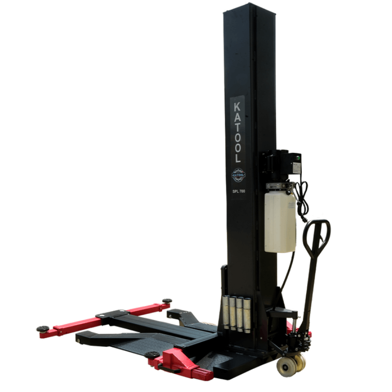 7000 LB Single Post Lift Katool SPL 700 Back View