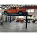 KT-4M110PA 11,000 lb. 4-Post Alignment Lift with 7,000 lb Rolling Jack Garage View with Car lifting High