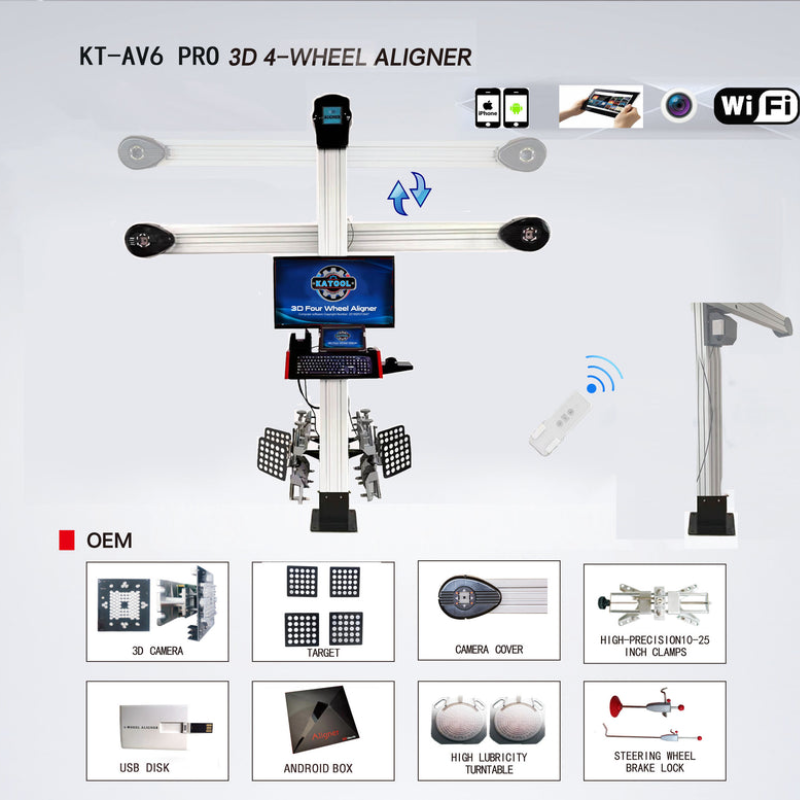 Katool KT-AV6 Wheel Alignment - all accesories