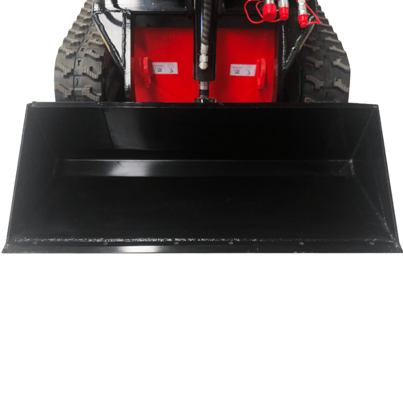 23 HP Mini Skid Steer Track Loader - 837 lbs Lifting Capacity KT-SK26-B, Front Bucket View