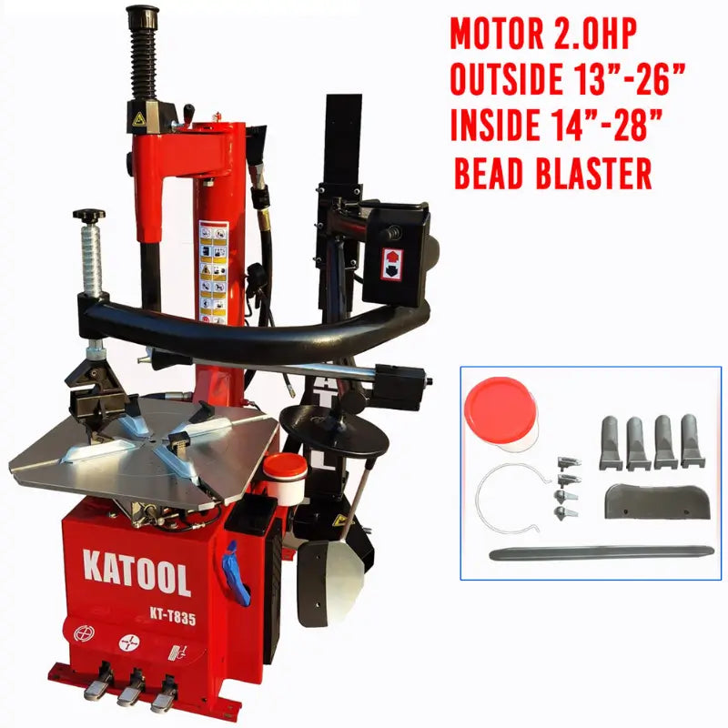 Wheel Clamp Tire Changer Machine KT-T835 With features and accessories   view