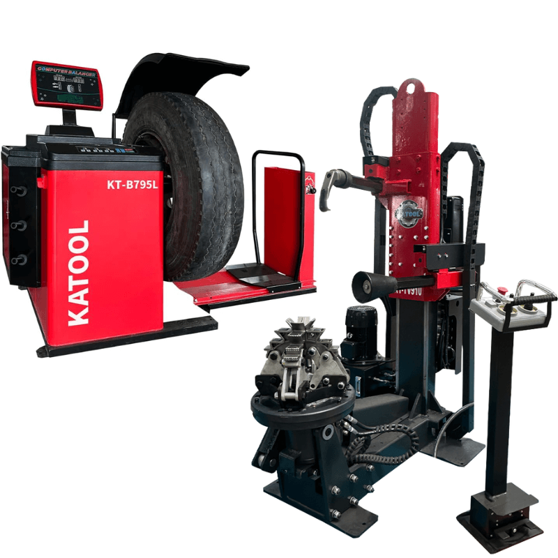 Katool KT-TV910 and KT-B795L Tire Changer and Wheel Balancer Combo View