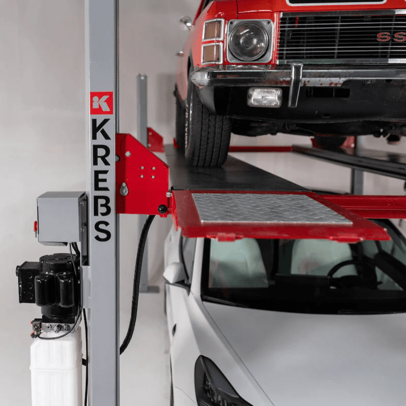 Heavy Duty Automotive 4 Post Lift Krebs KB4 10000lbs Ramp View