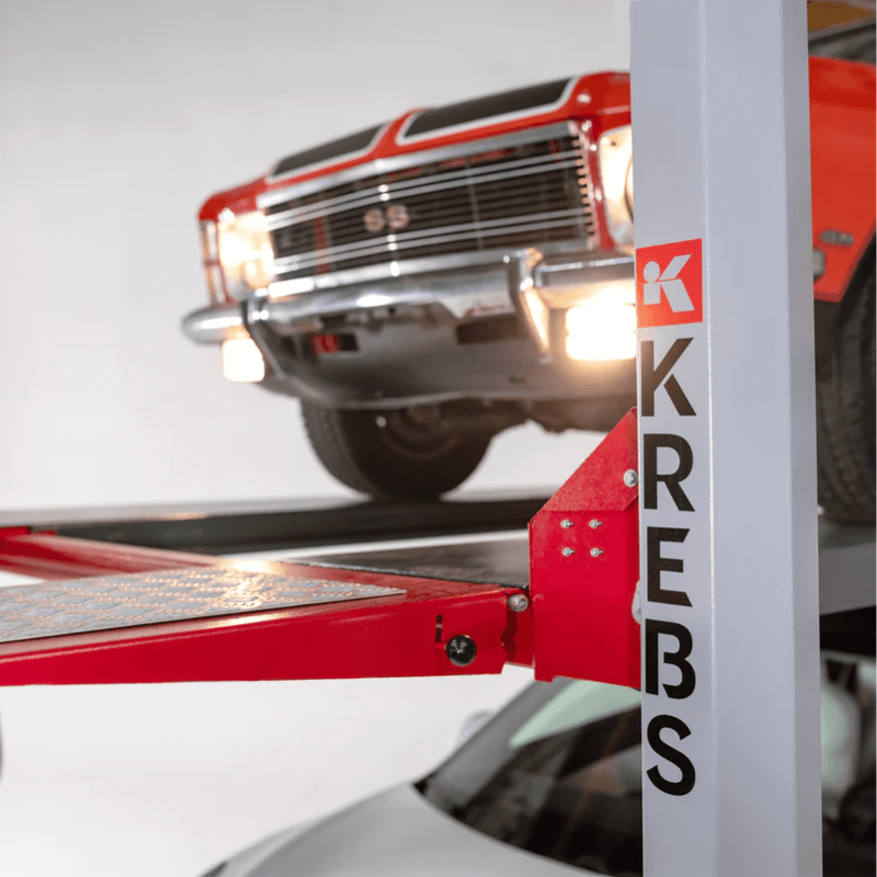 Krebs KB4 10000lbs Heavy Duty Automotive 4 Post Lift - Side View