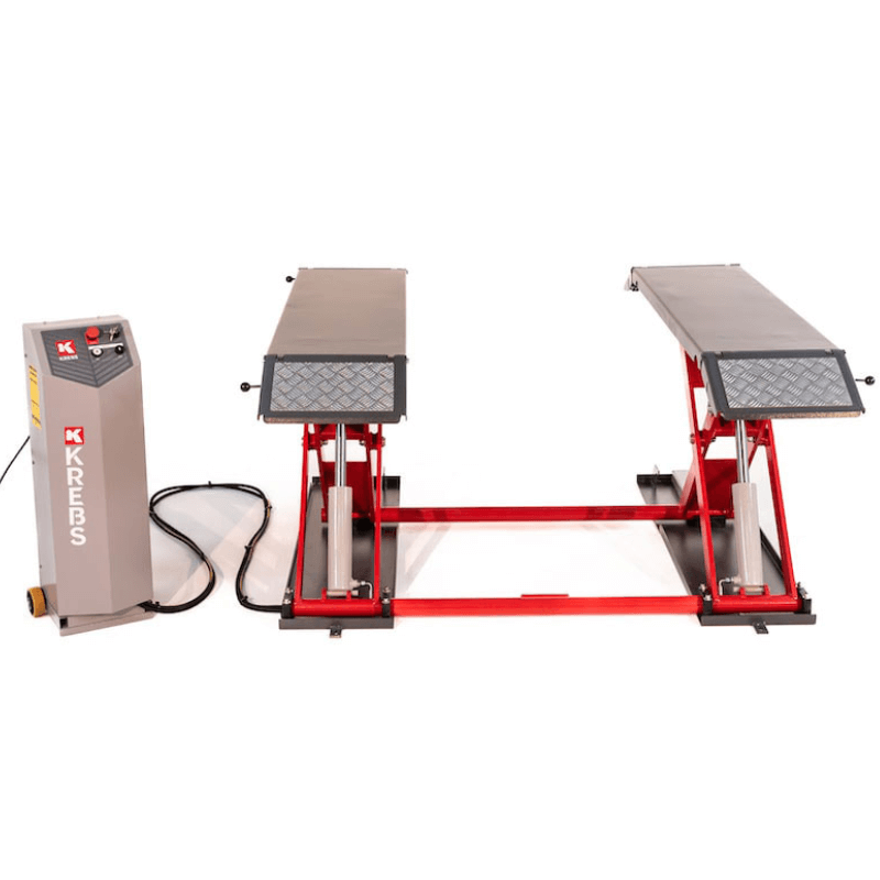 Krebs TELL 6000 Hydraulic Mid-Rise Automotive Scissor Lift Front View