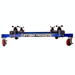 LK4060 Heavy-Duty Industrial-Grade Dolly - Lower View Blue Frame with Red Castors
