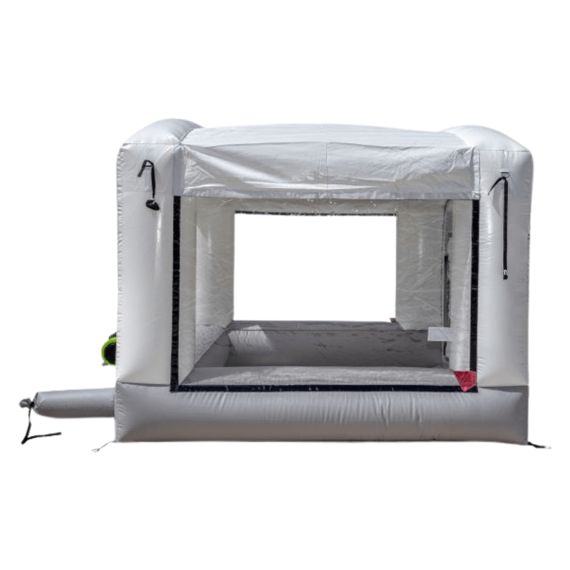 MES MES10X10HDLT 10×10 Portable Paint Booth Side View