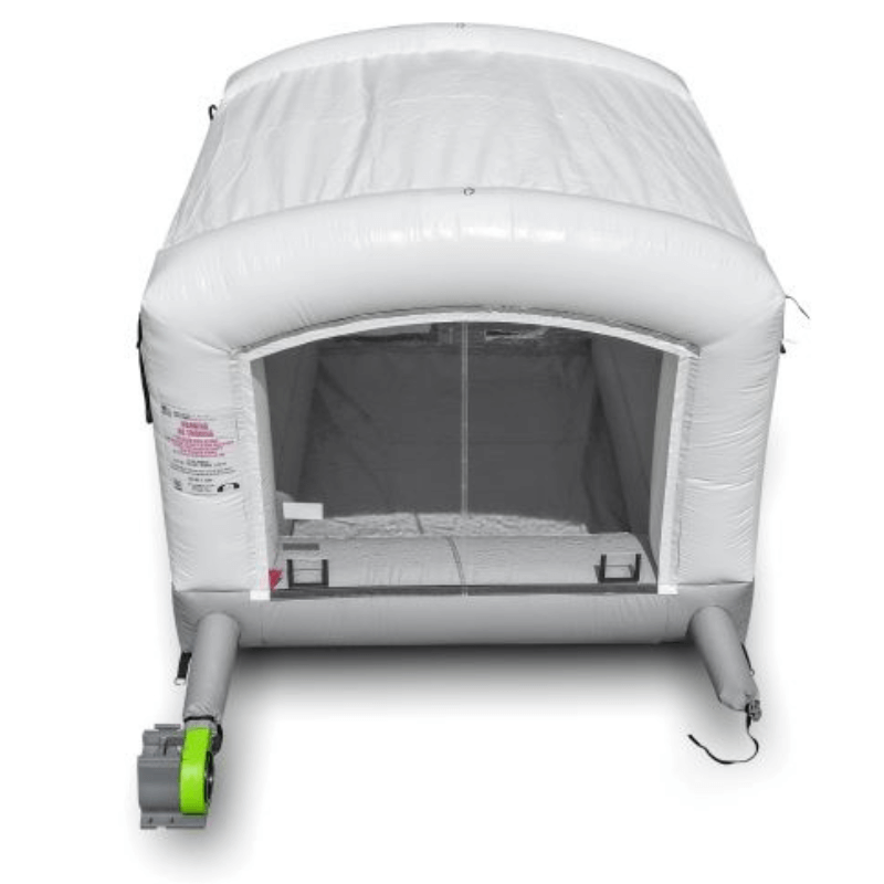 MES10X10HDLT 10×10 Portable Paint Booth Front View