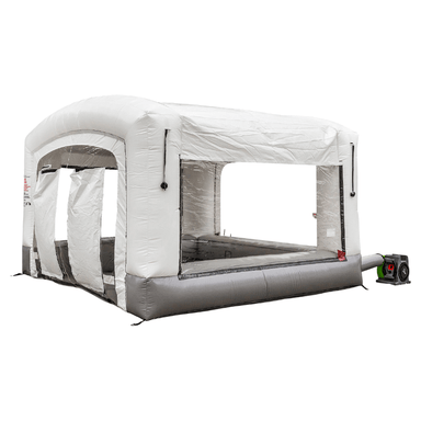 MES12X12HDLT 12 x 12 Mobile Paint Booth Side View