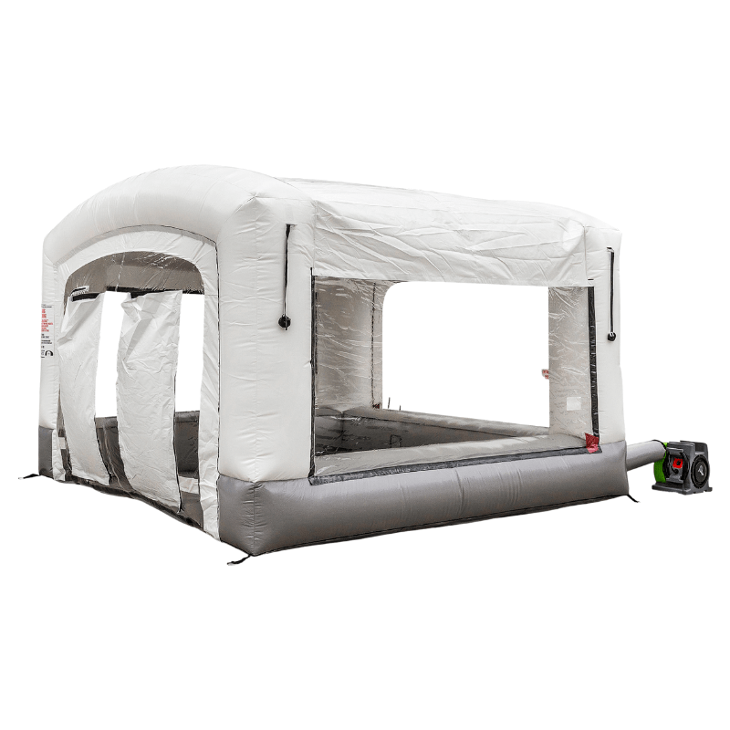 MES12X12HDLT 12 x 12 Mobile Paint Booth Side View