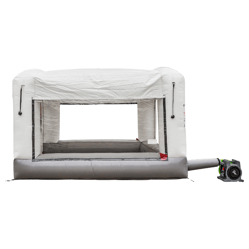 MES MES12X12HDLT 12 x 12 Mobile Paint Booth Side View