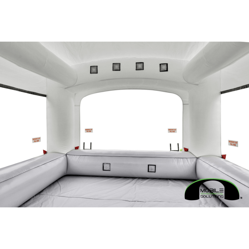 MES12X12HDLT 12 x 12 Mobile Paint Booth by MES Inside View