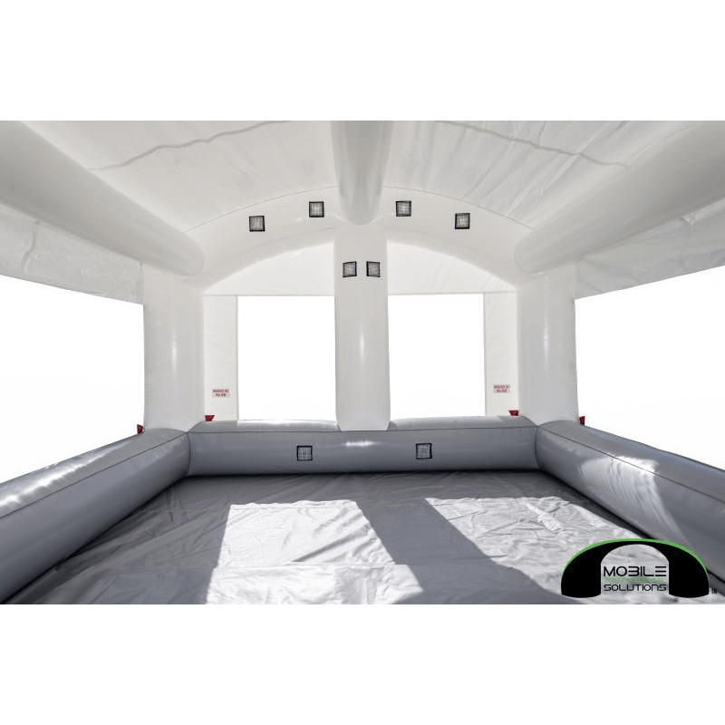 MES12X15X10HDLT 12x15x10 Portable Auto Workstation Mobile Paint Booth Inside View