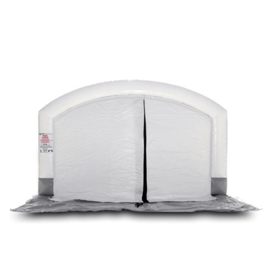 MES MES17X16BLHD Ultra Tall Spray On Bedliner Booth Front View Close