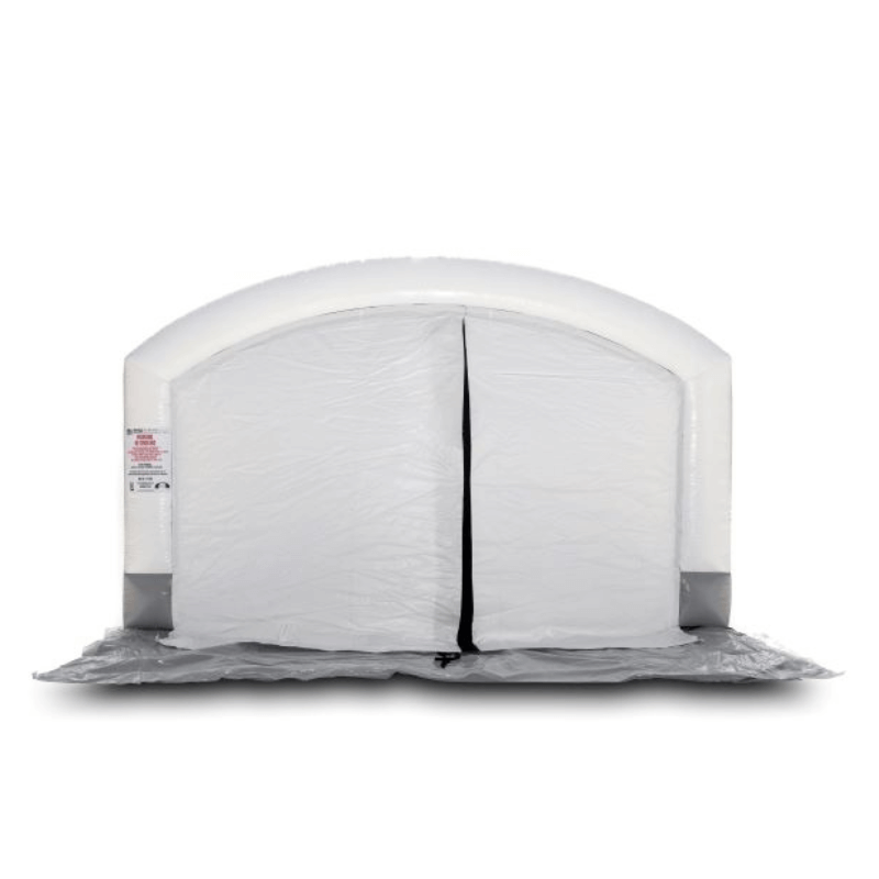 MES MES17X16BLHD Ultra Tall Spray On Bedliner Booth Front View Close