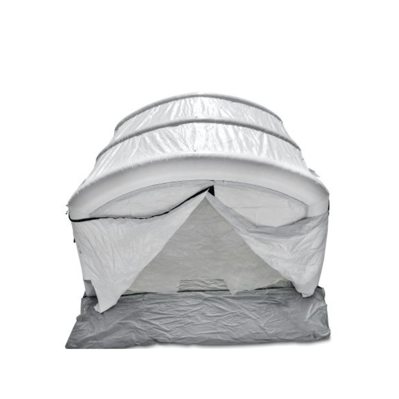 MES17X16BLHD Ultra Tall Spray On Bedliner Booth Upper Front View