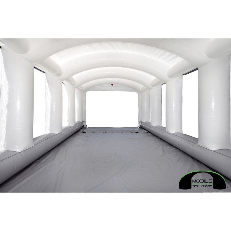 MES MES30X17X12HDLT Ultra Large Mobile Paint Booth Back View Inside