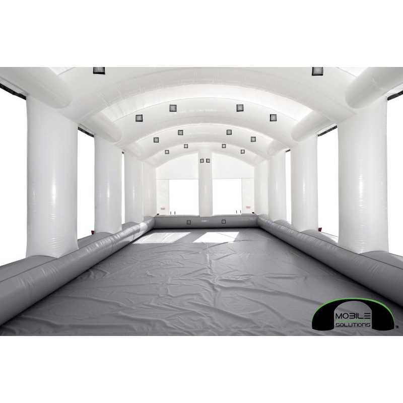 MES MES30X17X12HDLT Ultra Large Mobile Paint Booth Inside View